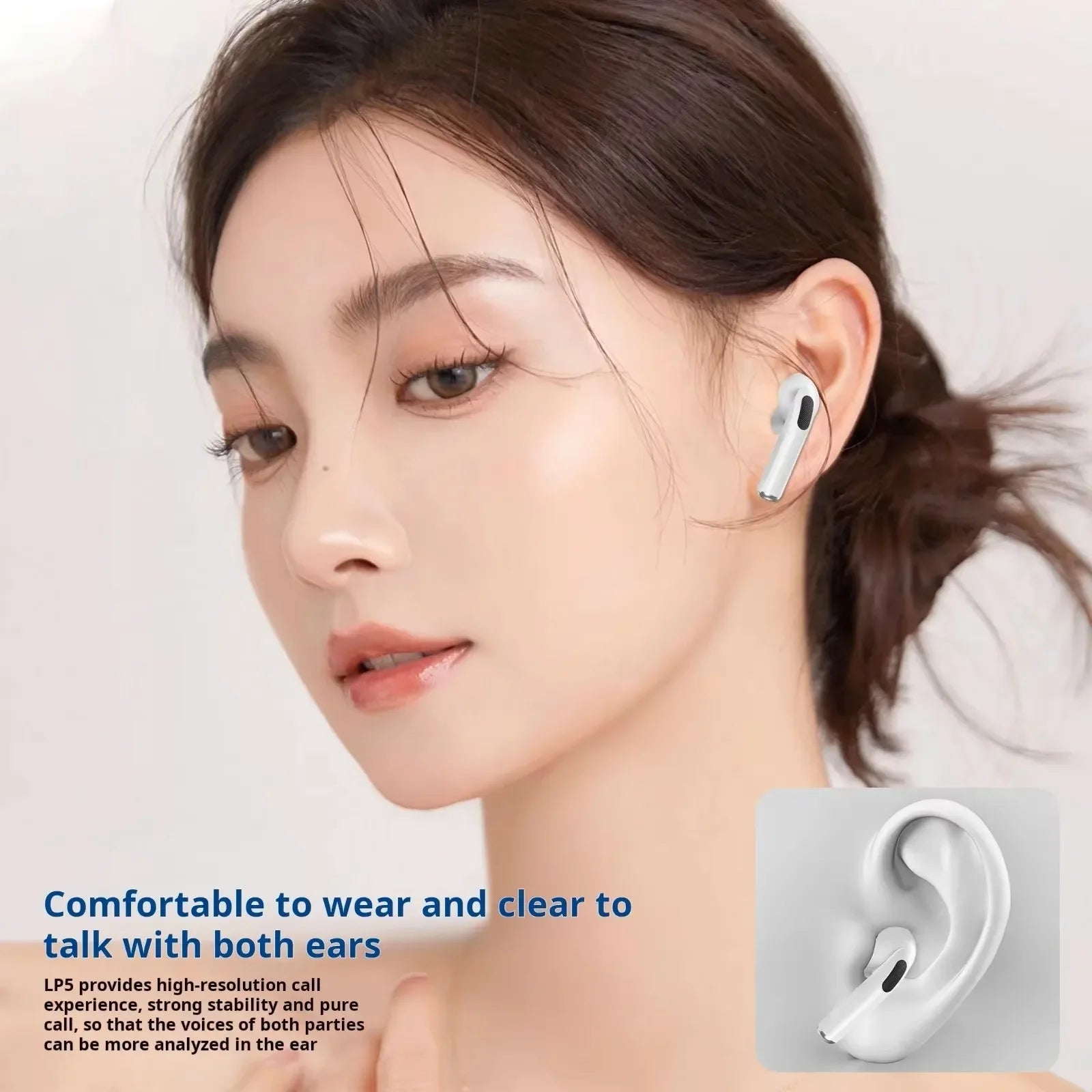 For Air pro5 Wireless Bluetooth Earphone Headset TWS Max With case Earbuds Noise Cancelling Headset For iPhone Android Headphone