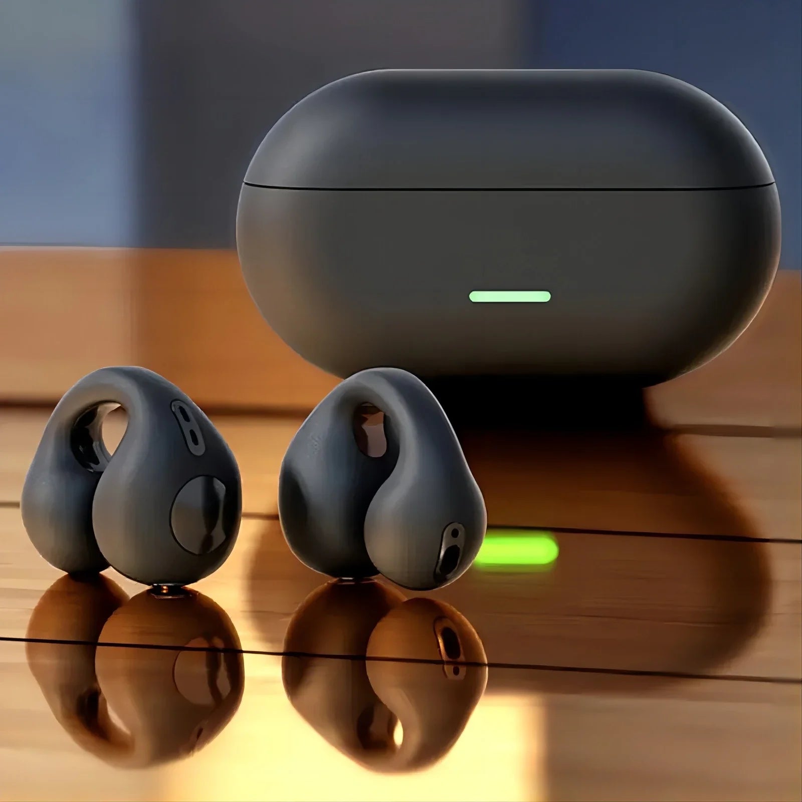 Chengtuo T75 Headphones Bluetooth5.3 Earphones with Charging Box Ows ear clip headphones Sport Earbuds Headset for Smartphone