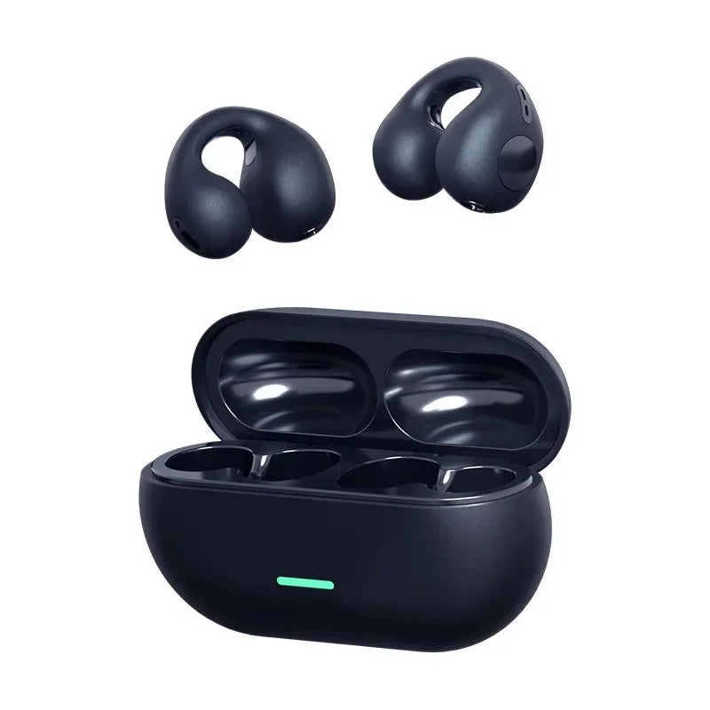 Chengtuo T75 Headphones Bluetooth5.3 Earphones with Charging Box Ows ear clip headphones Sport Earbuds Headset for Smartphone